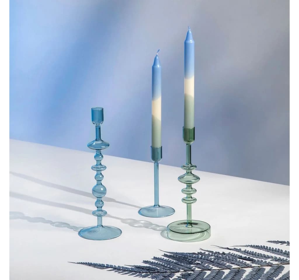 like. by Villeroy & Boch Tafelkerze Like Home Stabkerze Dip Dye Ice, Sage 2 Stk. - Bild 3
