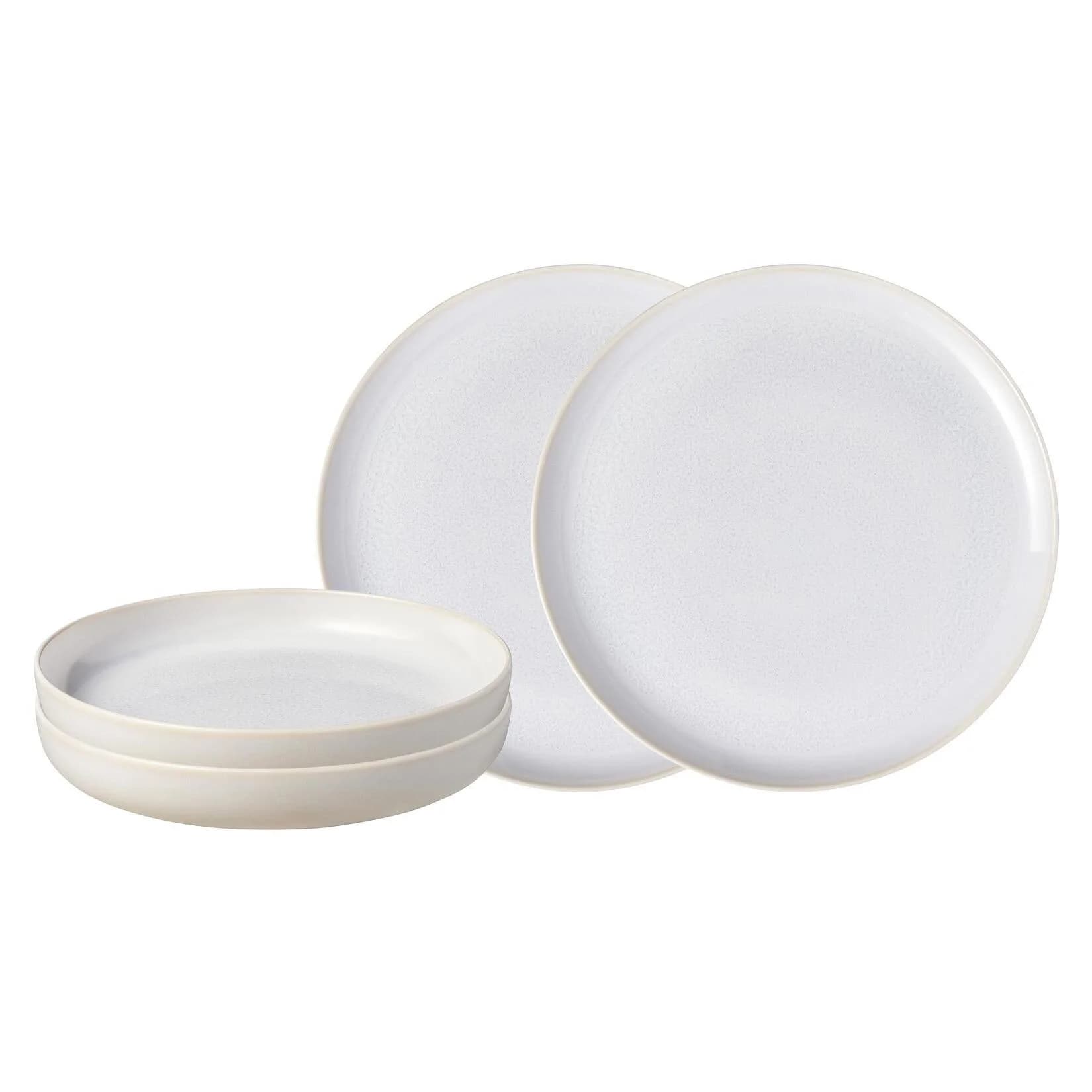 Villeroy & Boch Tafelservice Crafted Cotton 4er Set Weiß