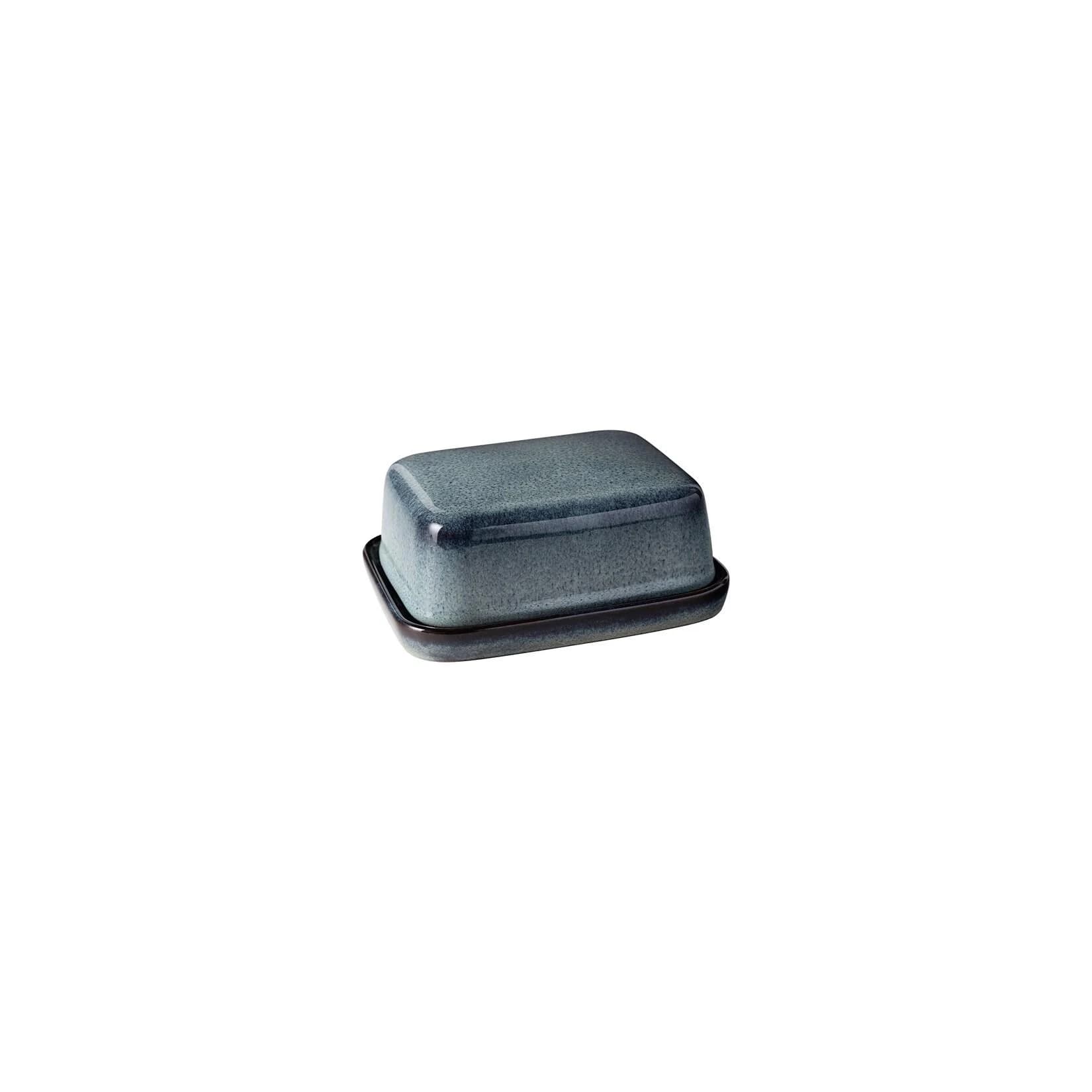 like.Villeroy & Boch Butterdose Lave Gris Blau Grau Keramik Abstraktes Design