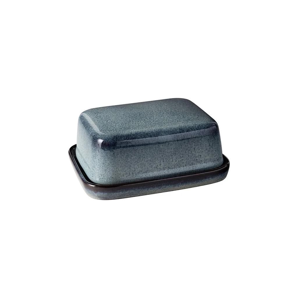 like.Villeroy & Boch Butterdose Lave Gris Blau Grau Keramik Abstraktes Design - Bild 2