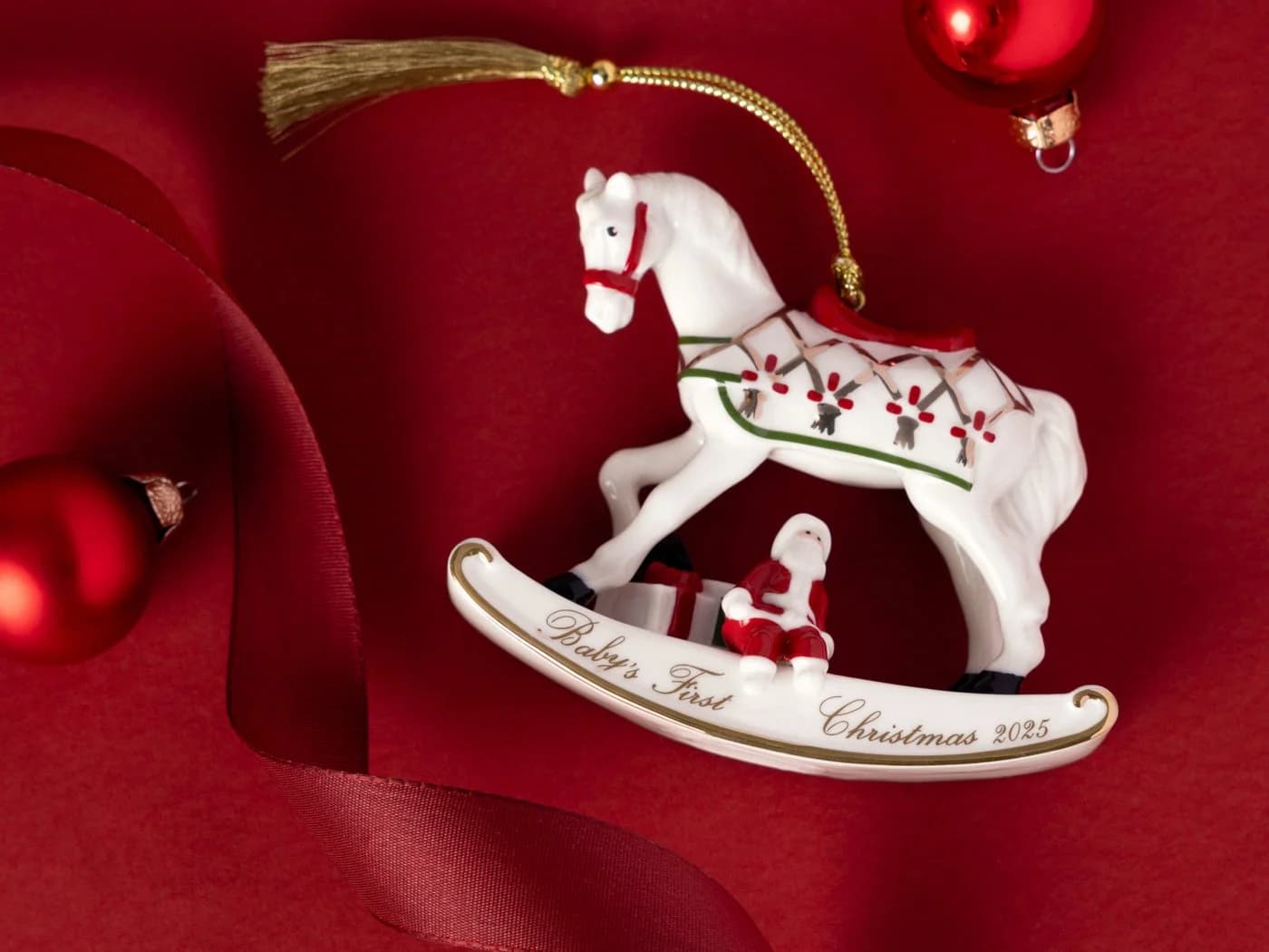 Villeroy & Boch Christmas Classics Ornament Schaukelpferd 2025 - Bild 3