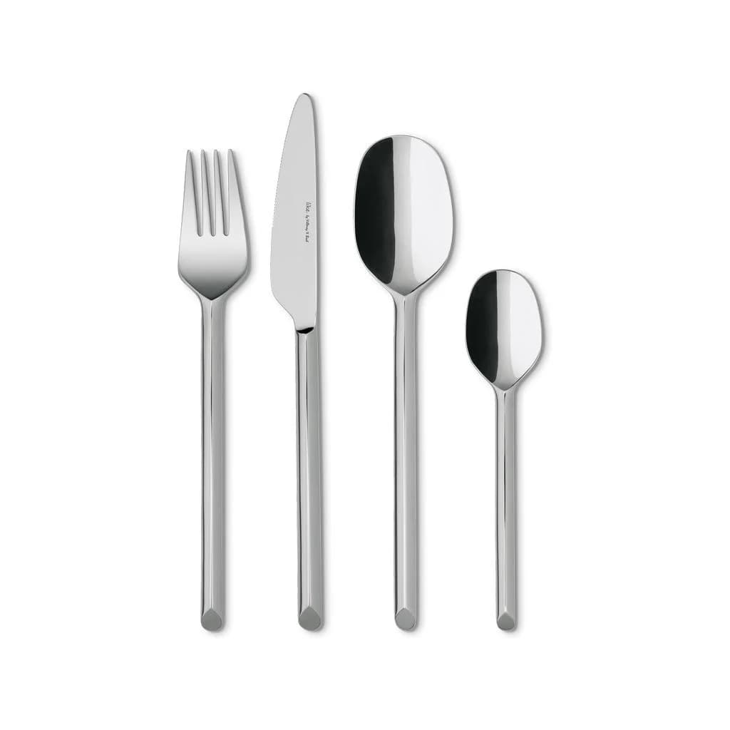 LIKE. BY VILLEROY & BOCH Besteck-Set 16-tlg. Silber Organisches Design - Bild 2