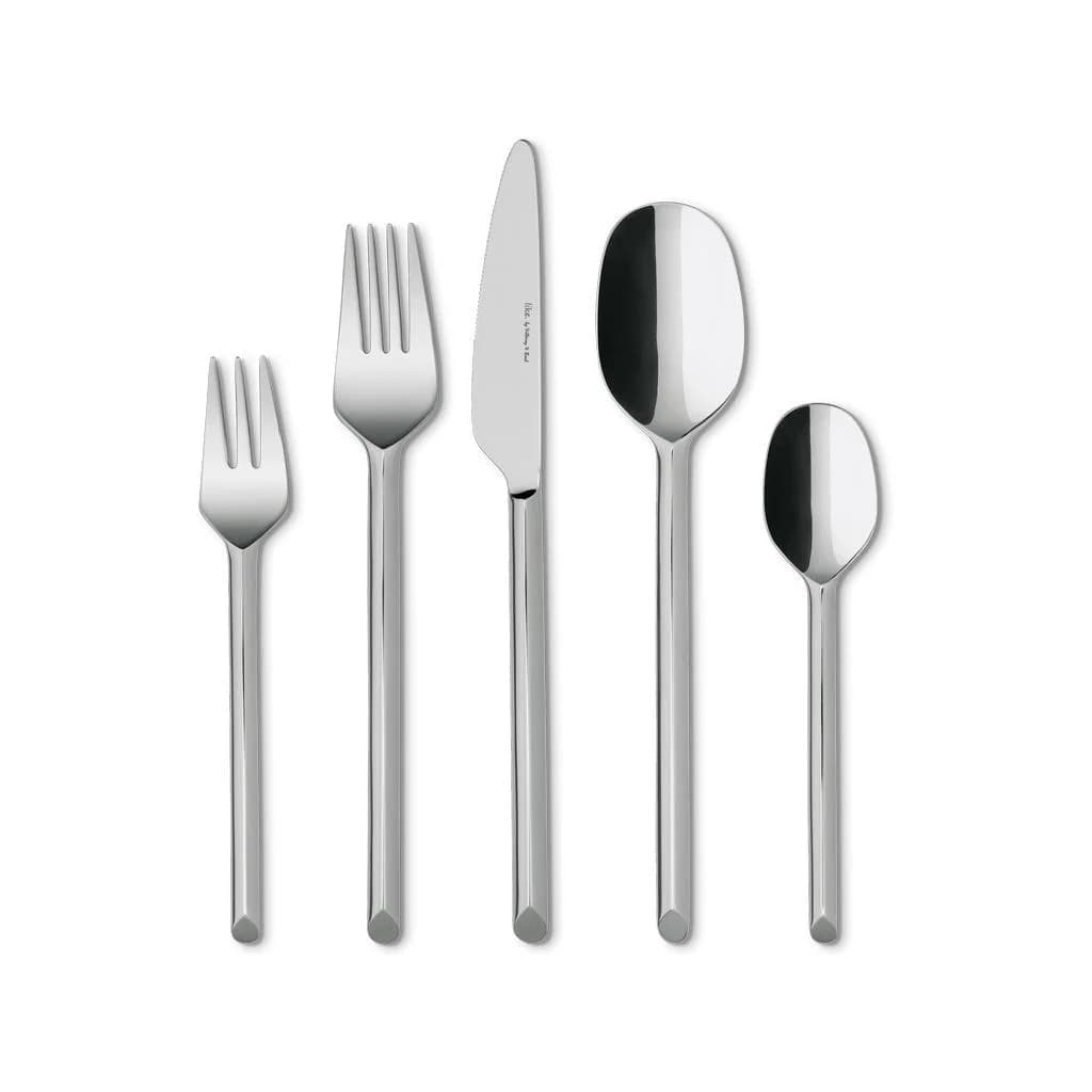 LIKE. BY VILLEROY & BOCH Besteck-Set 20-tlg. Silber Organisches Design - Bild 2