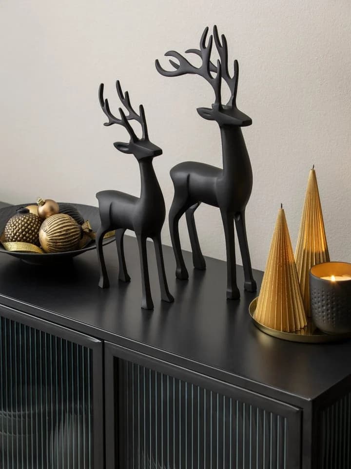 Villeroy & Boch Weihnachtsfigur Christmas Chic Hirsch Schwarz