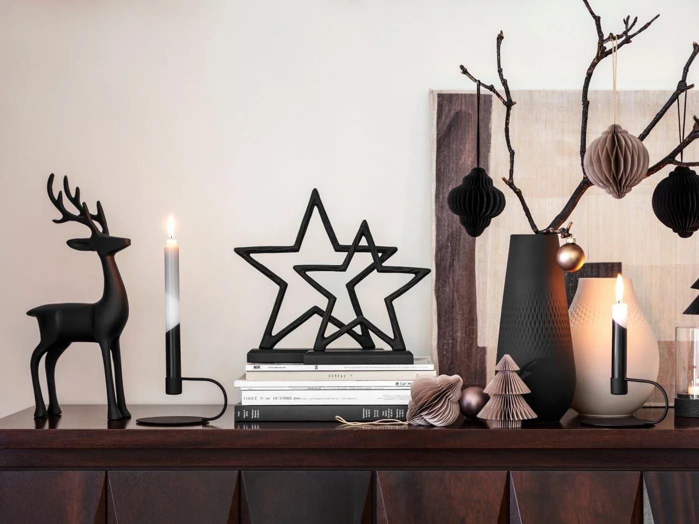 Villeroy & Boch Weihnachtsfigur Christmas Chic Hirsch Schwarz - Bild 4