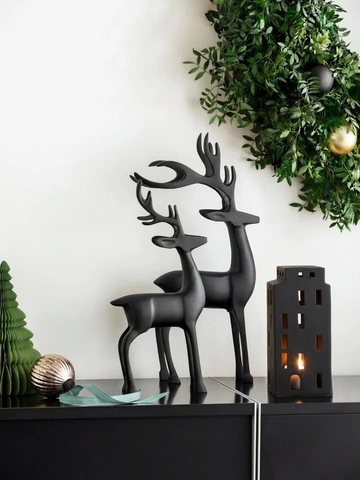 Villeroy & Boch Weihnachtsfigur Christmas Chic Hirsch Schwarz Aluminium - Bild 3