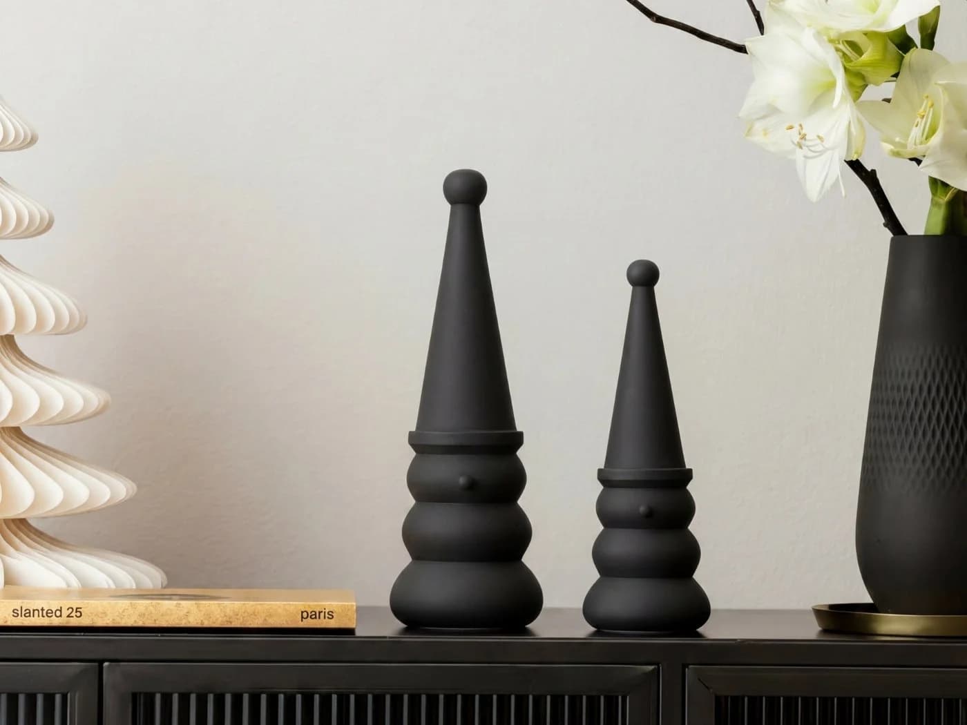 Villeroy & Boch Weihnachtsfigur Christmas Chic Schneemann Schwarz - Bild 3