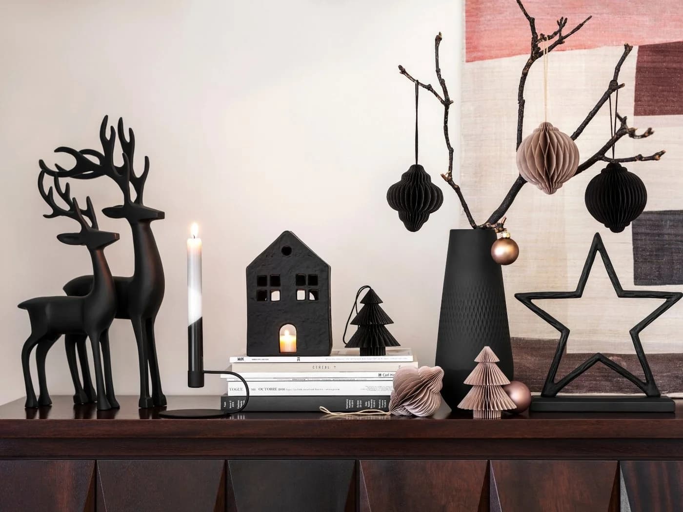 Villeroy & Boch Weihnachtsfigur Christmas Chic Aufsteller Stern schwarz - Bild 3