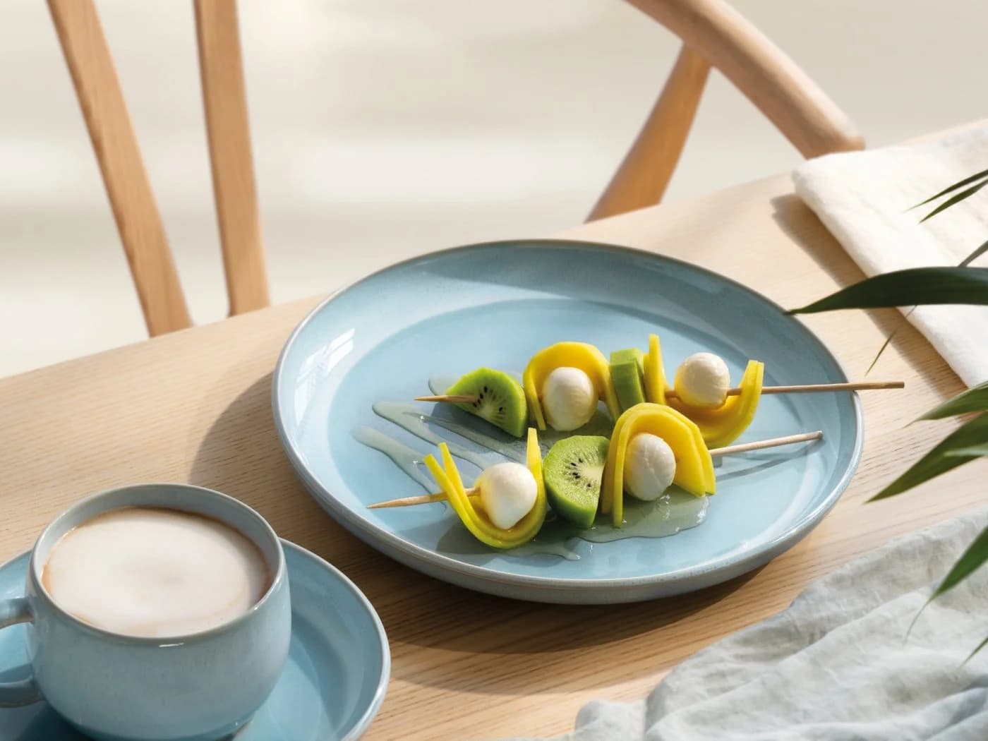 like. by Villeroy & Boch Frühstücksteller Perlemor Aqua 24cm Blau