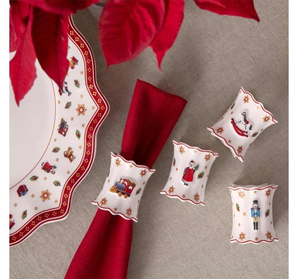 Villeroy & Boch Serviettenring Set Toy's Delight 4-tlg. Premium Porzellan
