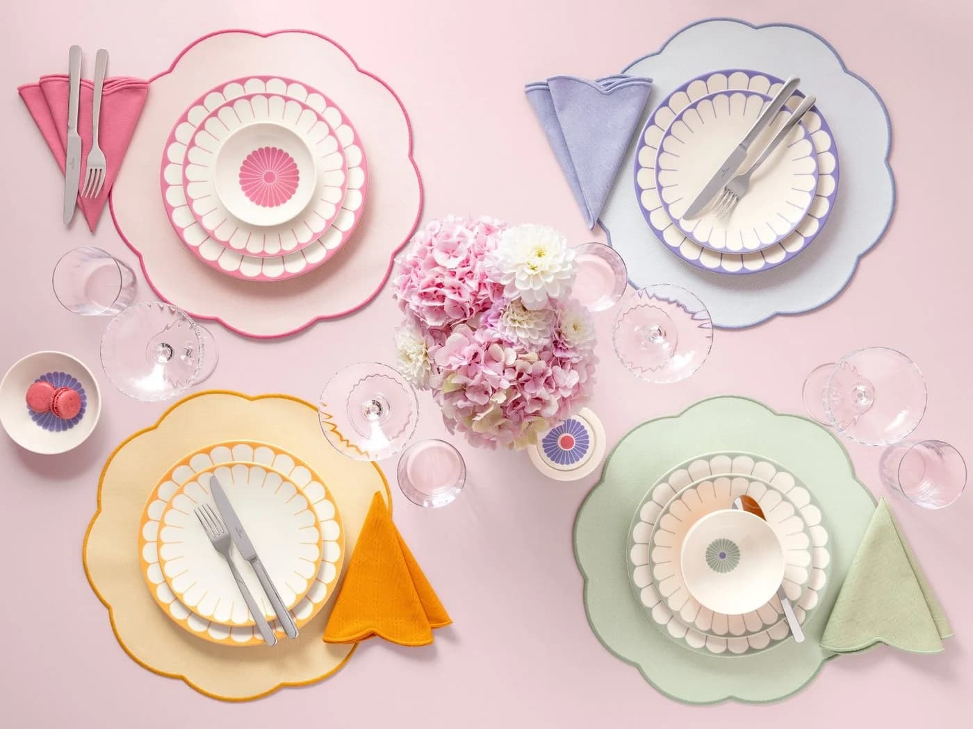 Villeroy & Boch Stoffserviette Fleur Accessoires soleil 2erSet Gelb 40x40cm - Bild 3