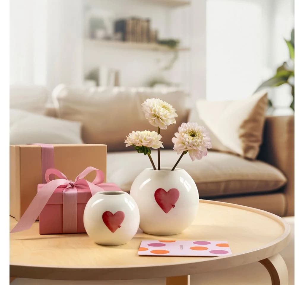 Villeroy & Boch Dekovase With Love 11,5 cm Weiß Premium Porzellan - Bild 3