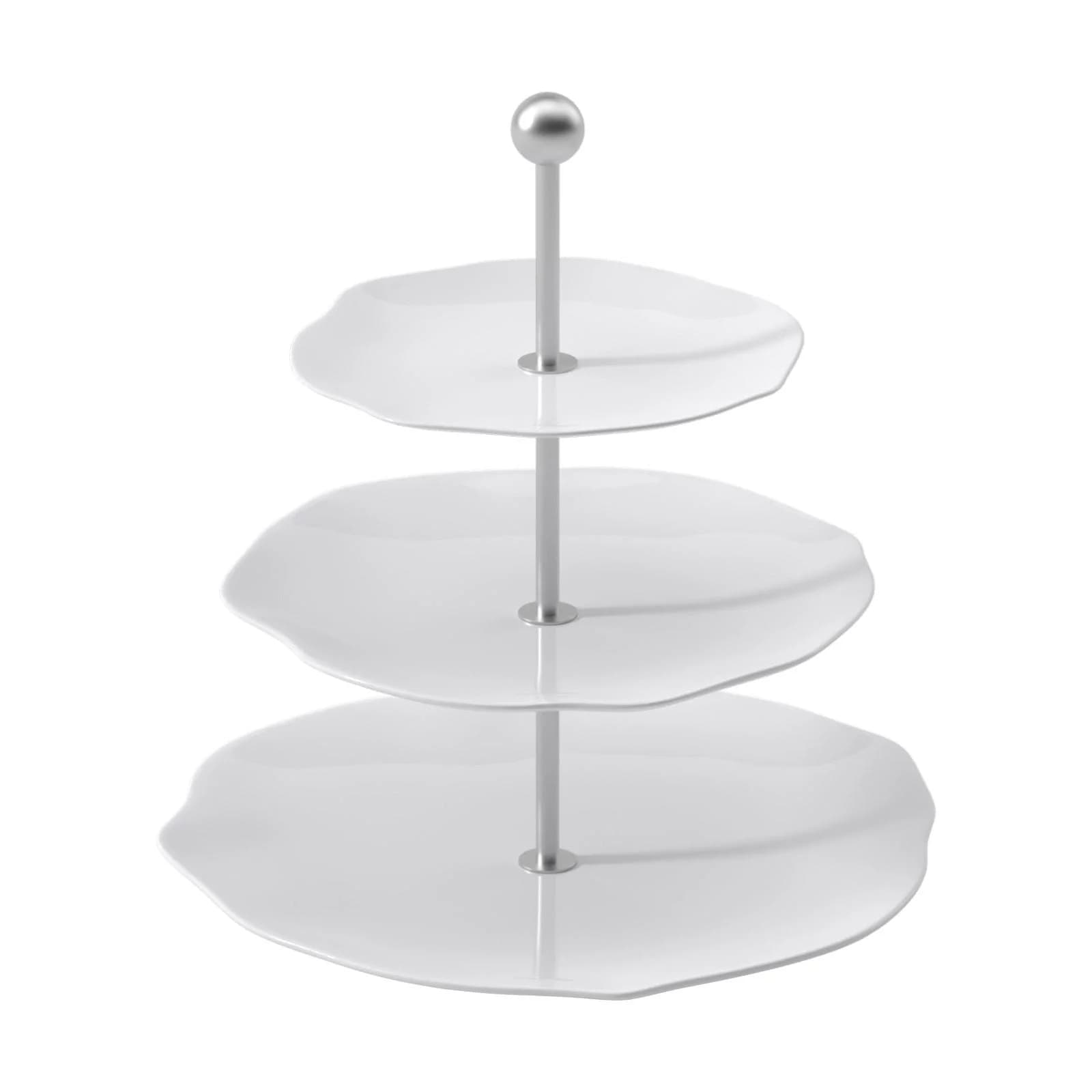 Villeroy & Boch Etagere PURA 3-stöckig Weiß Premium Bone Porzellan