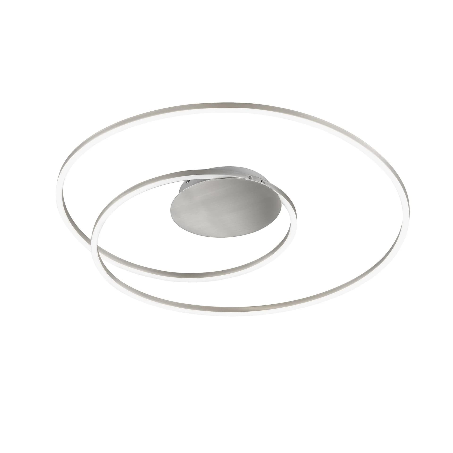 Fischer & Honsel Deckenleuchte HOLY Grau Metall Dimmbar