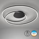 FISCHER & HONSEL LED Deckenleuchte Holy Beige/Schwarz Dimmbar Bild 2