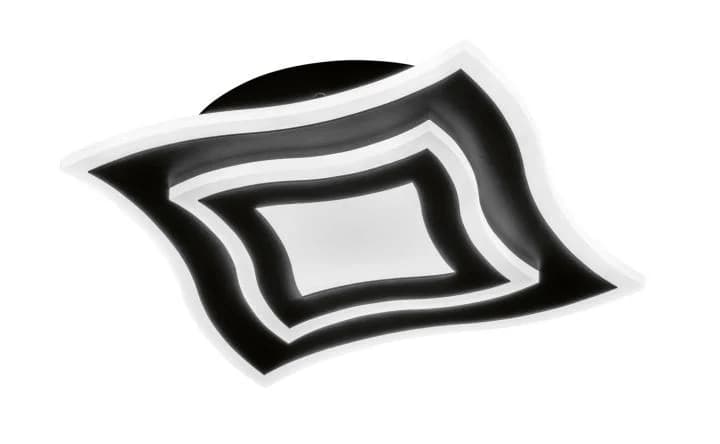 Deckenleuchte GORDEN Metall Schwarz mit Fernbedienung