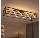 FISCHER & HONSEL LED Deckenleuchte dimmbar schwarz gold mit Fernbedienung Bild 2