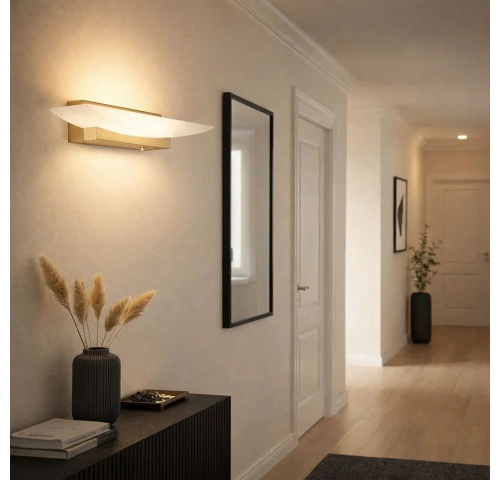 FISCHER & HONSEL LED Wandleuchte mit Touchdimmer und CCT-Funktion, Messing - Bild 3