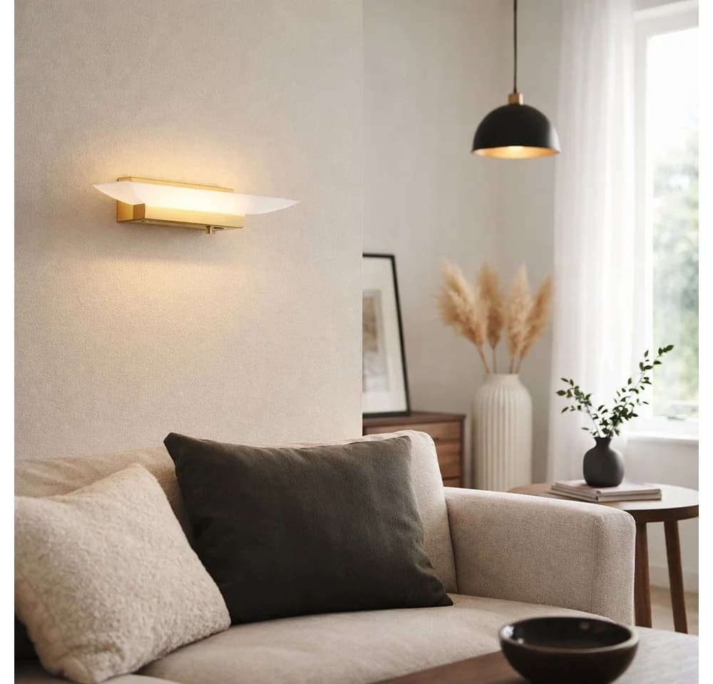 FISCHER & HONSEL LED Wandleuchte mit Touchdimmer und CCT-Funktion, Messing - Bild 4