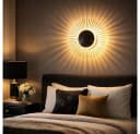 Fischer und Honsel LED-Wandleuchte Varras indirekt Ø30cm schwarz/gold Bild 3