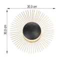 Fischer und Honsel LED-Wandleuchte Varras indirekt Ø30cm schwarz/gold Bild 5