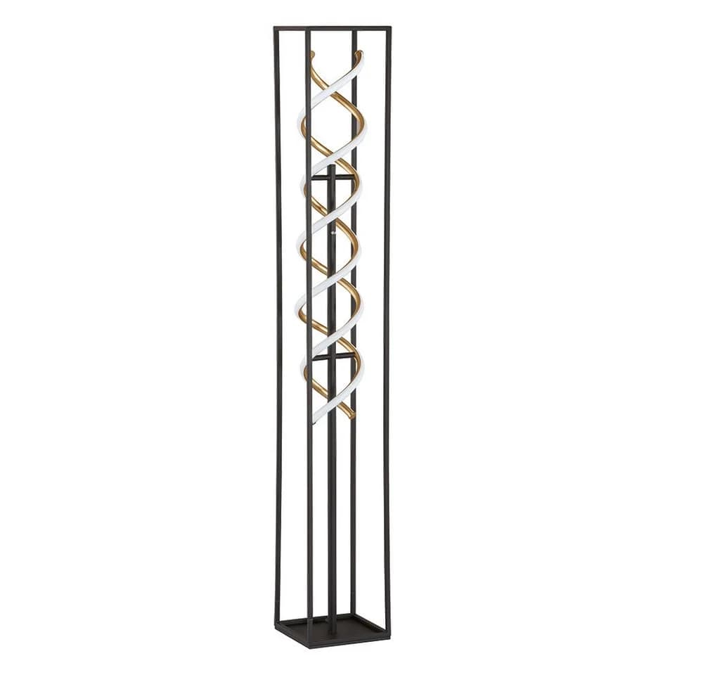 FISCHER & HONSEL Stehlampe Gian Beige Sandschwarz 135 cm LED Dimmbar