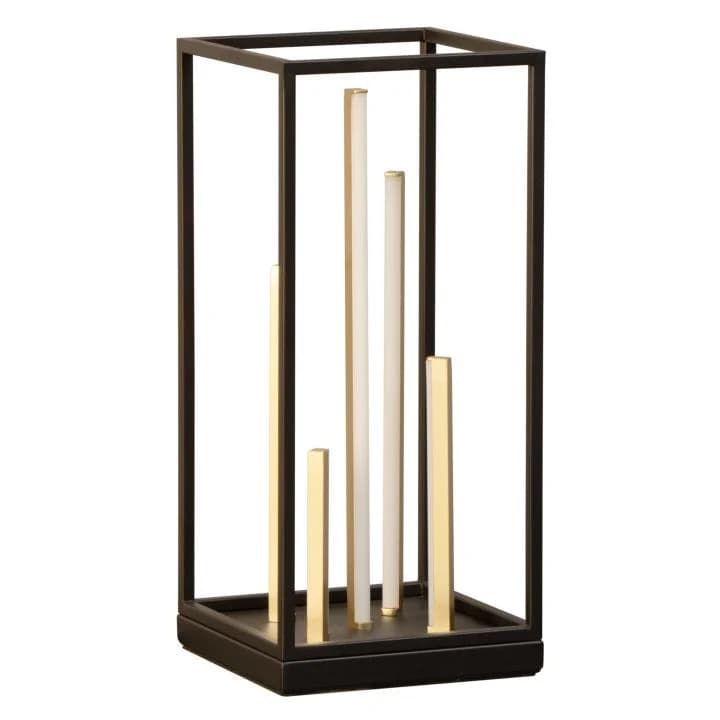 Fischer & Honsel Tischleuchte GRID Sandschwarz Dimmbar LED