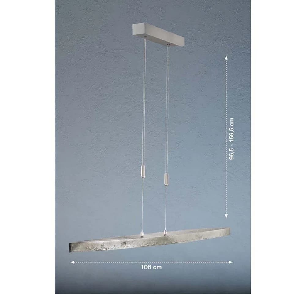 LED-Hängeleuchte Colmar, CCT, nickel, Länge 106 cm - Bild 5