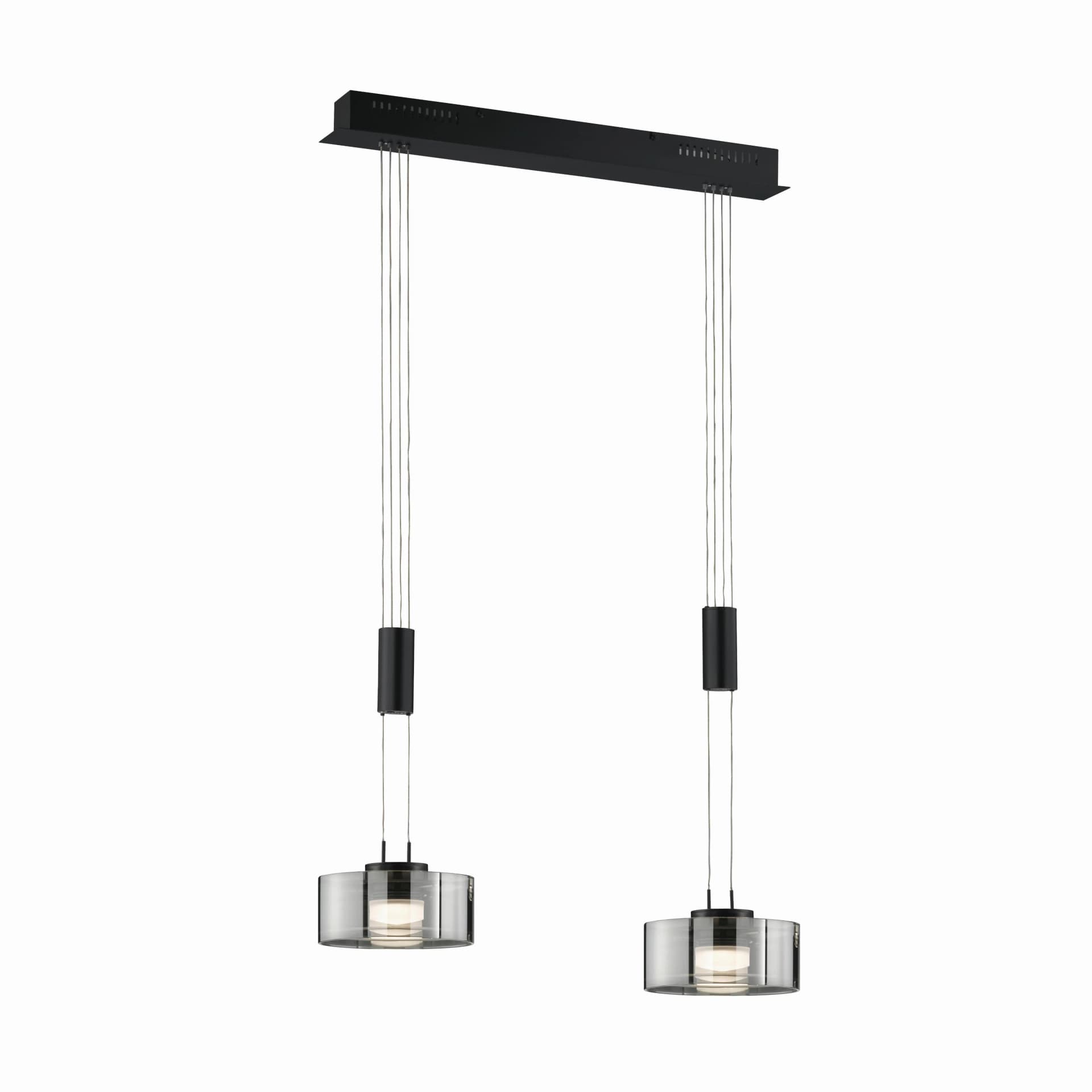 Fischer und Honsel LED-Pendelleuchte Lavin Schwarz max. 9 Watt