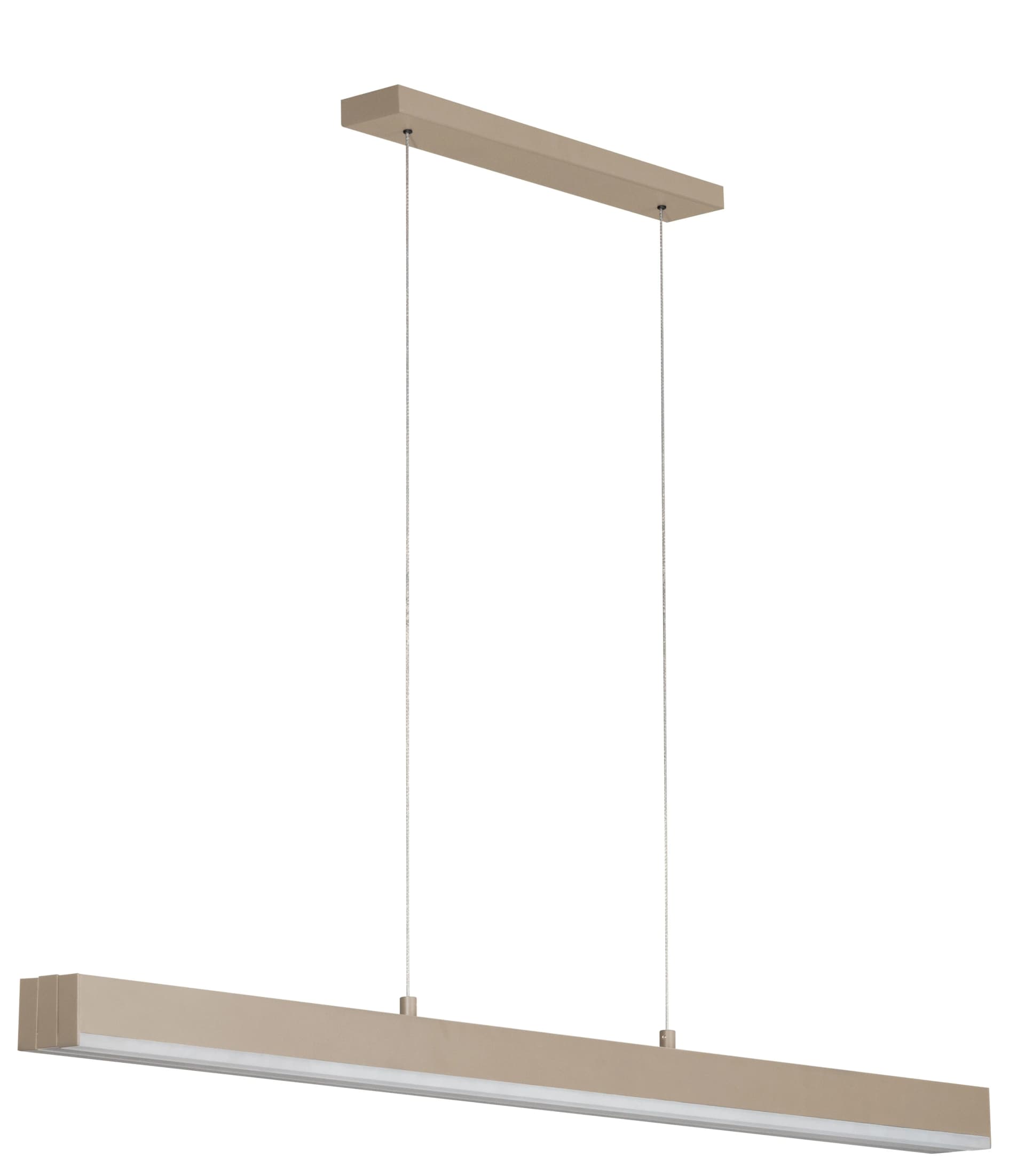 LED-Hängelampe Vayana 190 cm Sandfarben Metall CCT