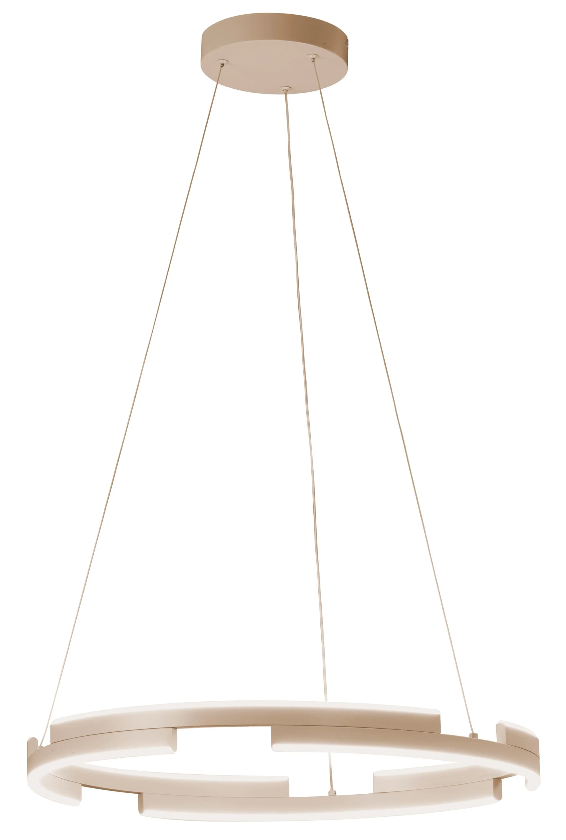 Fischer und Honsel LED-Hängelampe Circly Sandfarben Metall CCT