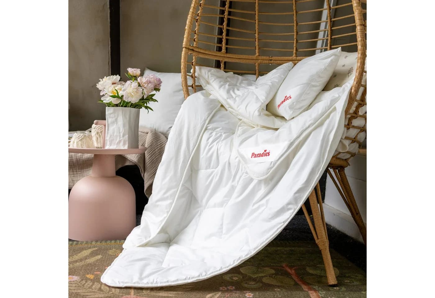 Paradies Kunstfaserbettdecke Prima Bio Sommerdecke 100% Polyester Baumwolle