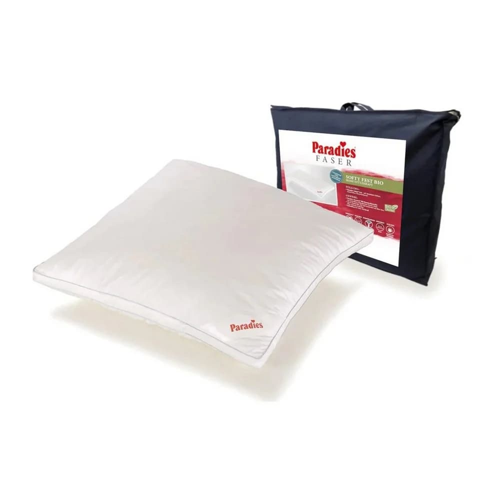 Paradies Kopfkissen SOFTY Weiß Baumwolle Polyester