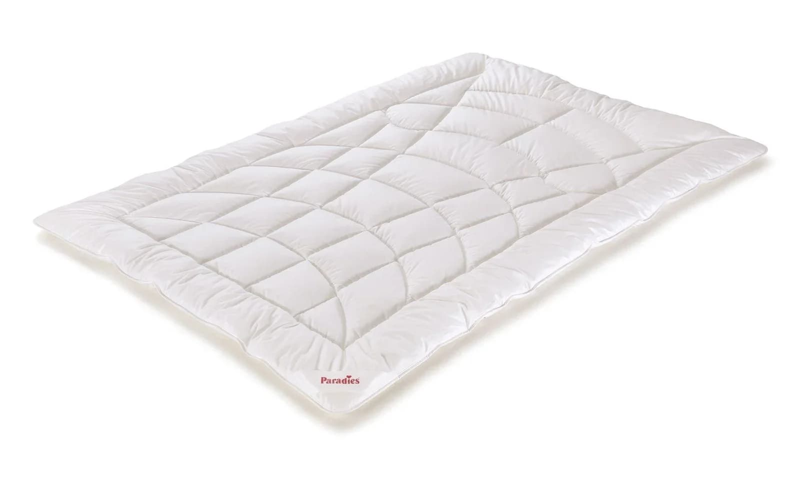 Paradies Ganzjahresbett medium Bio-Baumwolle Weiß