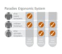 Paradise by CHECK.IN Kopfkissen reVita Ergonomic Silberblau Bild 1