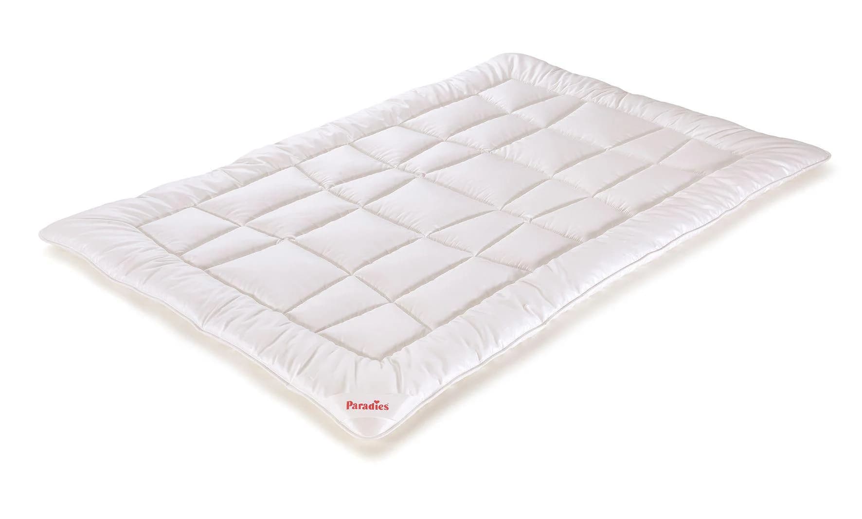 Paradies Ganzjahresbett VIDA Weiß Baumwolle Bio