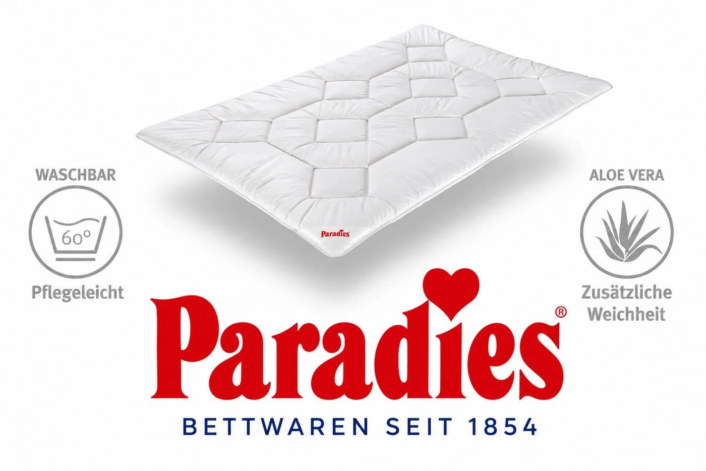 Paradies Bali Ganzjahresdecke Biobaumwolle Weiß 135x200 cm - Bild 5
