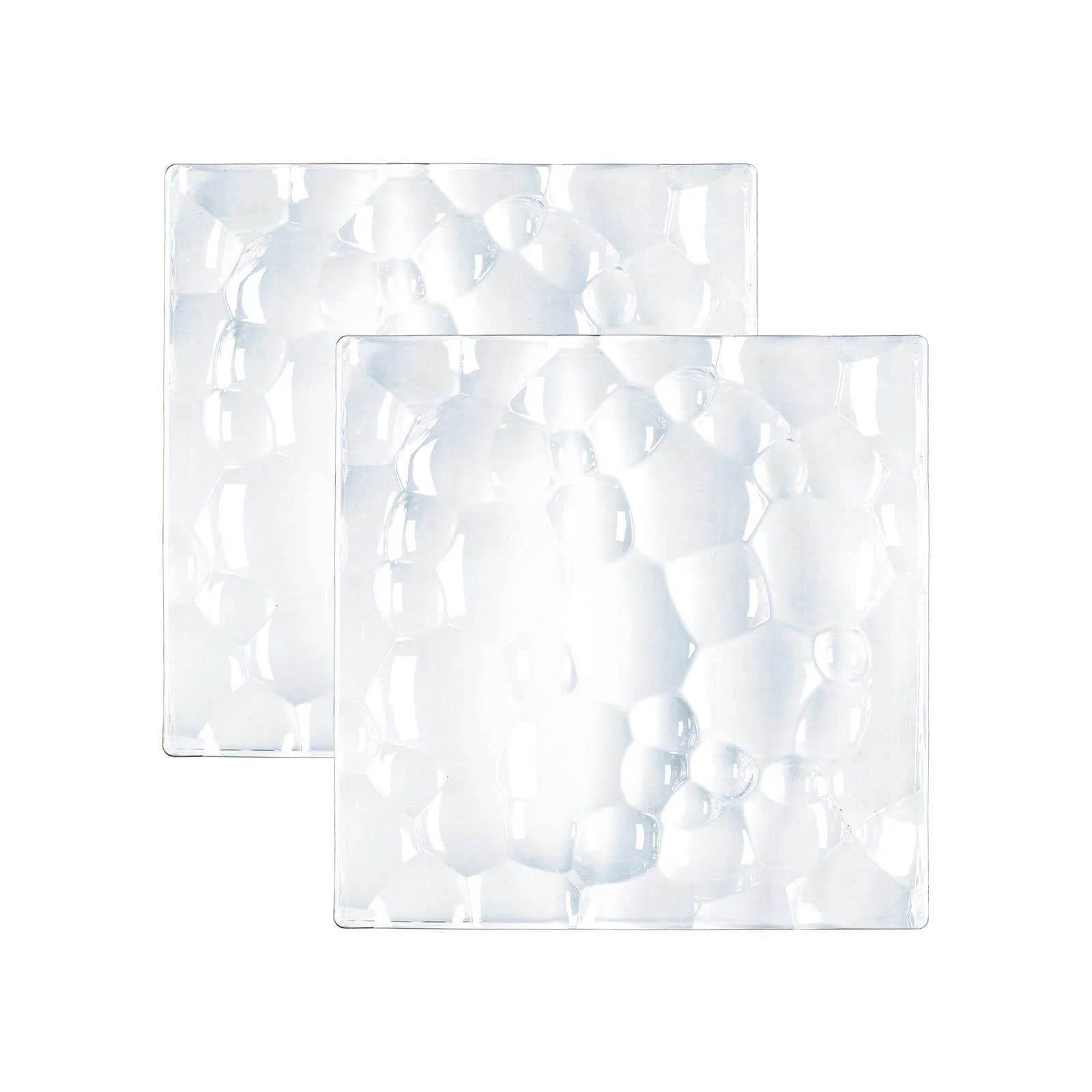 Servierplatte NACHTMANN 'Platte quadratisch Sphere 21 x 21 cm 2er Set transparent'
