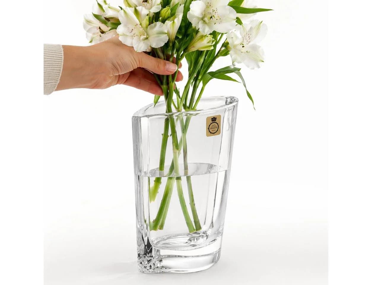 SPIEGELAU Wave Tischvase aus 24% Bleikristall transparent - Bild 2