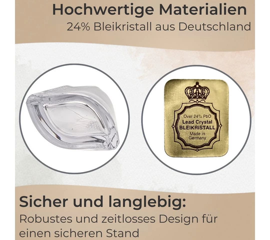 SPIEGELAU Wave Tischvase aus 24% Bleikristall transparent - Bild 4