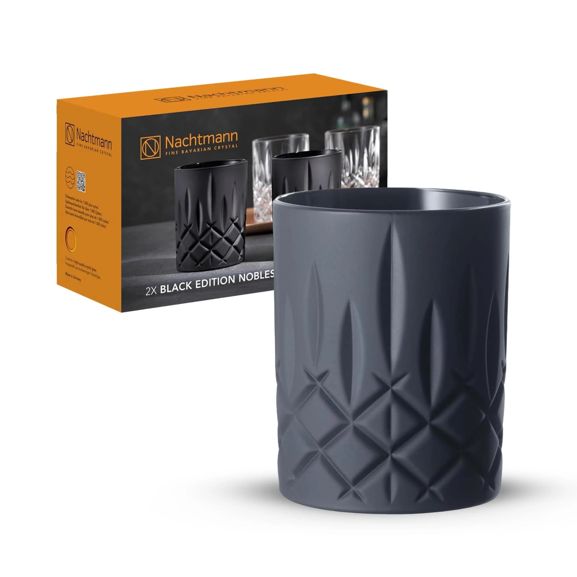 Nachtmann Whiskygläser Noblesse Black Edition 2er Set