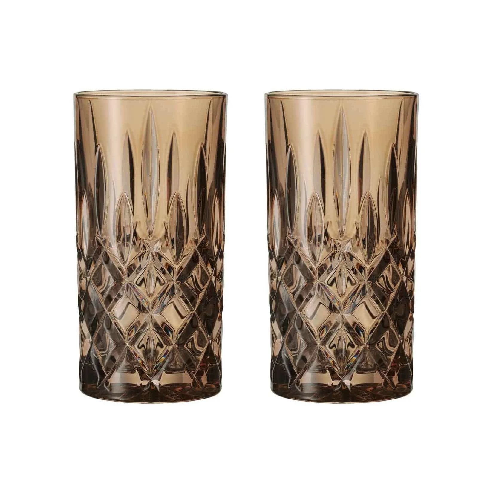Nachtmann Longdrinkgläser Noblesse 2er Set Braun