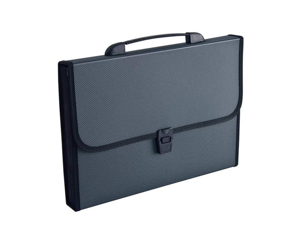 Soennecken Organisationsmappe Fächertasche DIN A4 12 Fächer Polypropylen schwarz - Bild 4