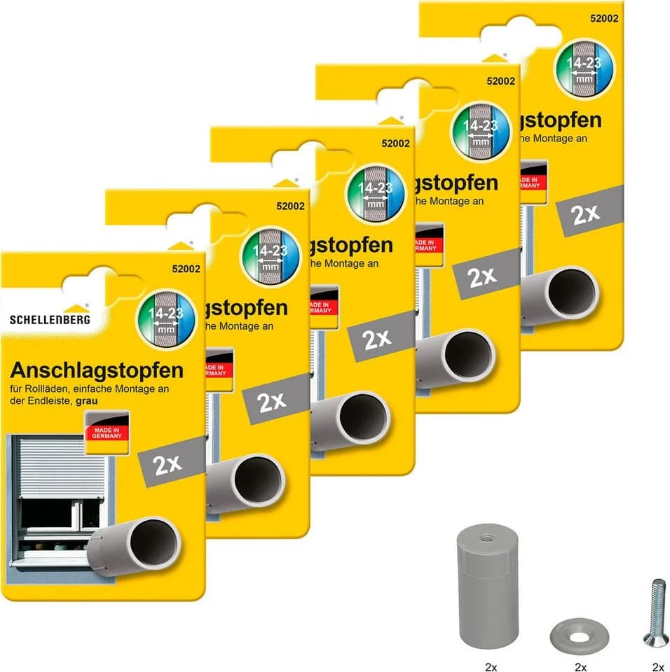 Schellenberg Rollladen-Anschlagstopper Grau Set 2 St. - Bild 2