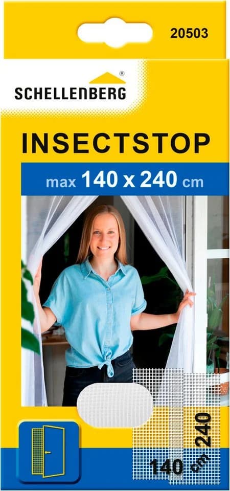 SCHELLENBERG Insektenschutz-Vorhang Weiß/Anthrazit Ohne Bohren - Bild 2