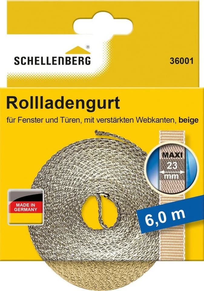 SCHELLENBERG Rollladengurt Maxi 23 mm 6 m Beige - Bild 2