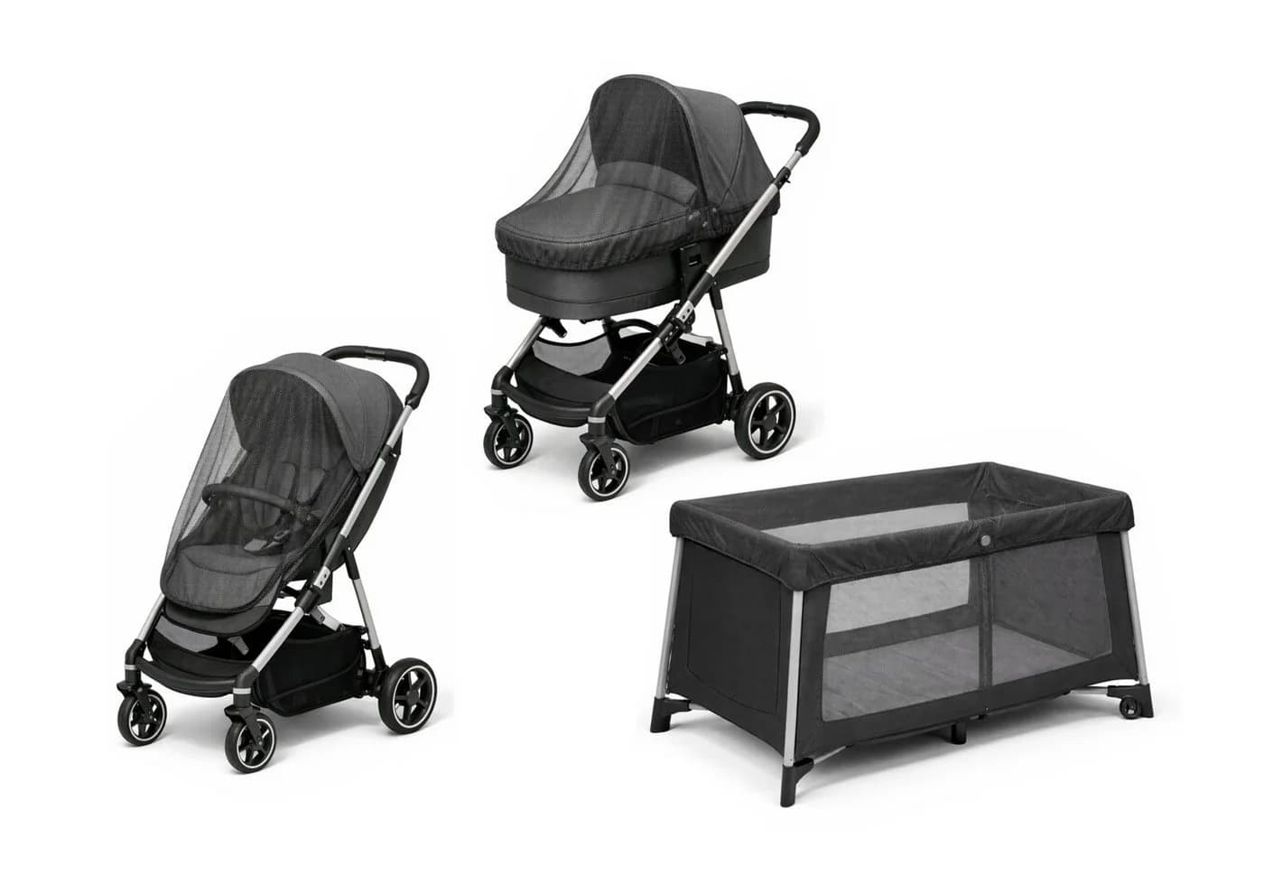 Schellenberg Kinderwagen Moskitonetz Anthrazit Insektenschutz - Bild 4