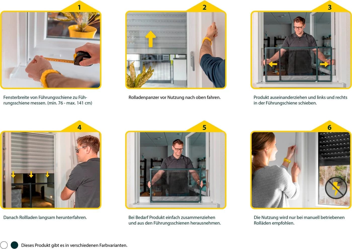 Schellenberg Insektenschutz-Schiebefenster Ausziehbar Aluminium - Bild 5