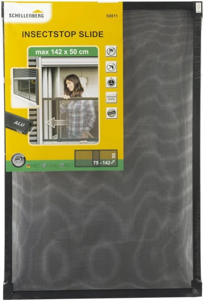 Schellenberg Insektenschutz-Schiebefenster Ausziehbar Aluminium - Bild 4
