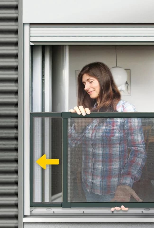 Schellenberg Insektenschutz-Schiebefenster Ausziehbar Aluminium - Bild 5